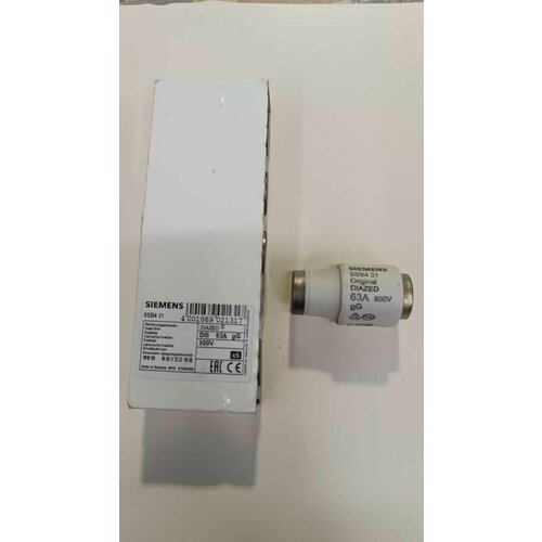 Вставка плавкая DIAZED 500В 63А DIII E33 SIEMENS 5SB431